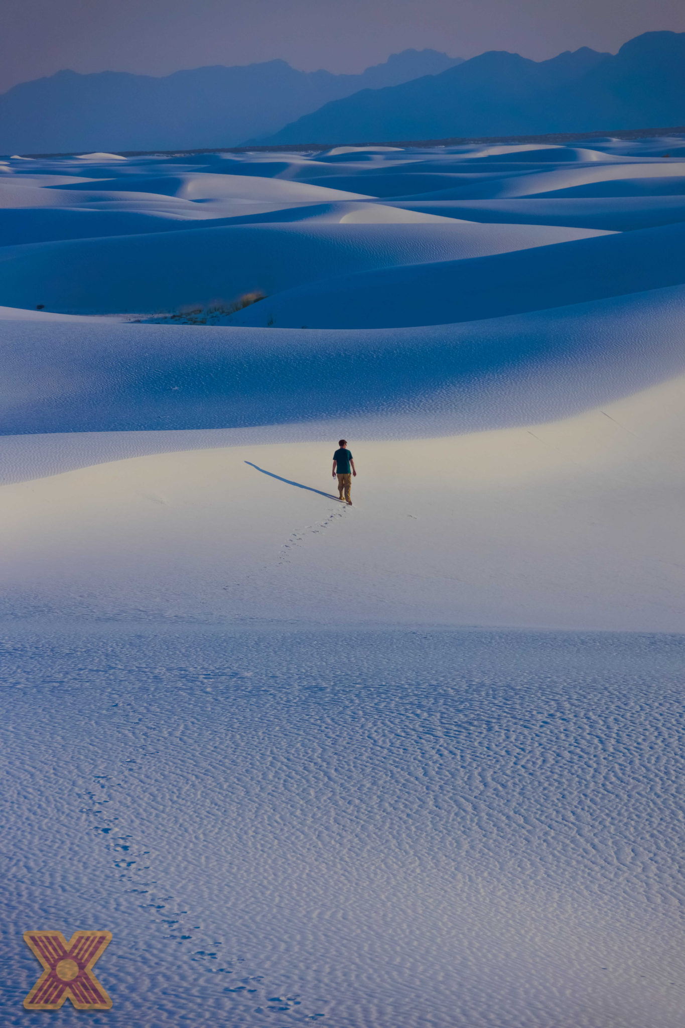 Walking in White Sands