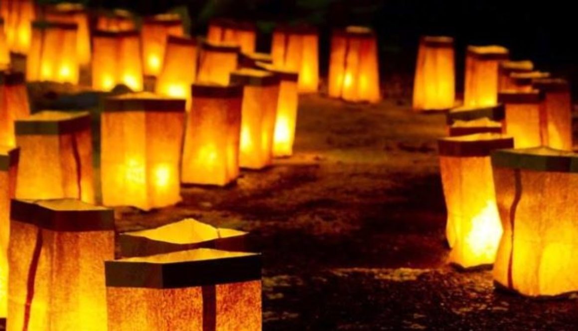 Farolitos in the Santa Fe Plaza